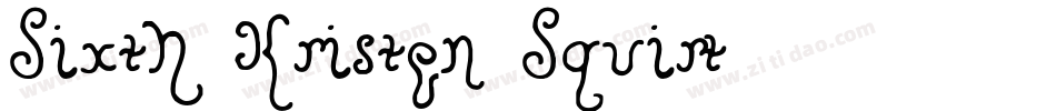 Sixth Kristen Squirt字体转换